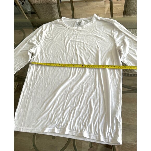 32 Degrees Heat Long-Sleeve White Crew Neck Shirt L - Picture 6 of 6